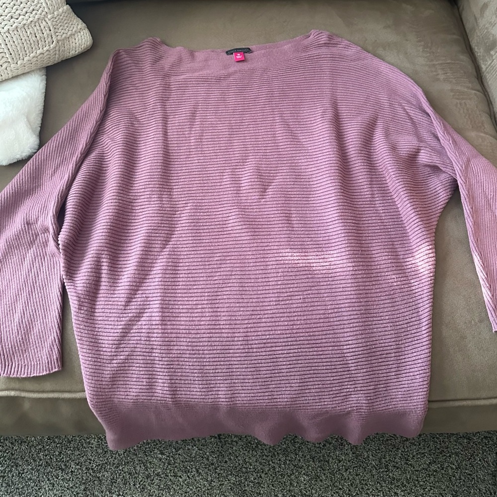 Vince Camuto Mauve Crew Neck Sweater